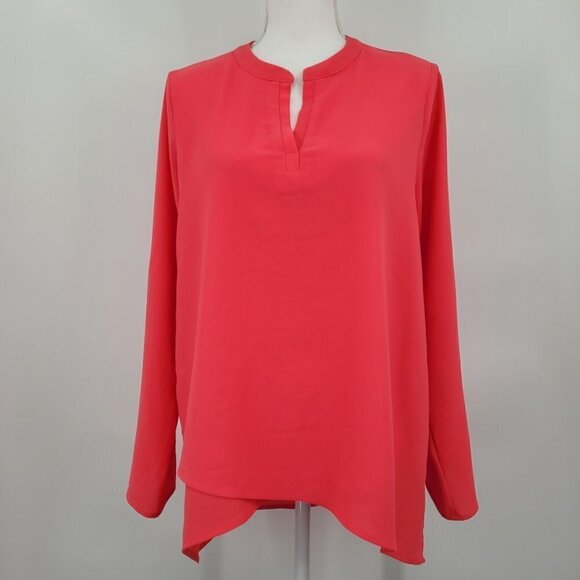Gibson Erin Cross Front Tunic Blouse - Picture 1 of 8